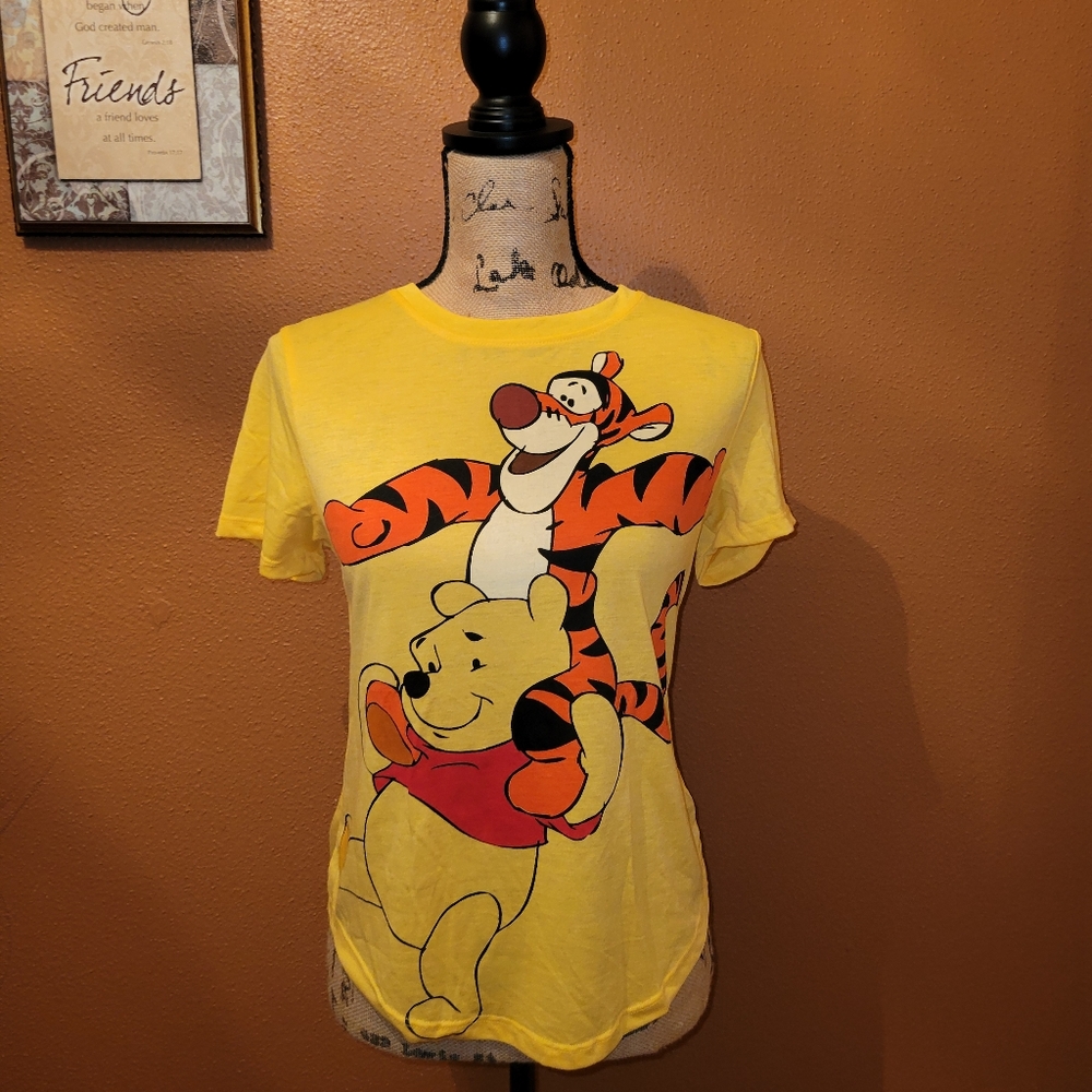 Disney Yellow Pooh Bear & Tigger T-shirt